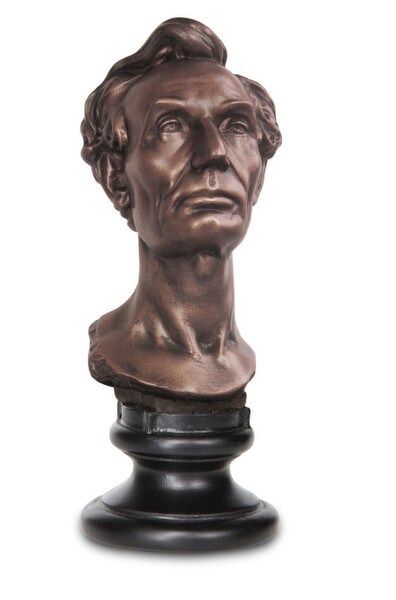 Young Abe Lincoln Bust Volk sculpted statue